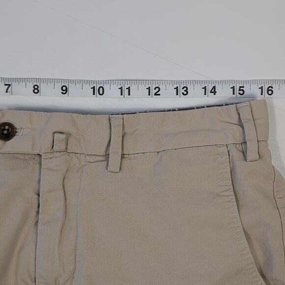 GANT Men's W31 Beige Chino Shorts Casual Cotton Stretch Flat Front Classic - Picture 6 of 16